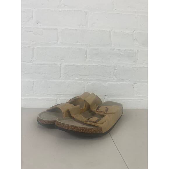 Schott Men's Slip on Arizona Oiled Leather Slides Sandals Light Brown Size 9 - Picture 1 of 7